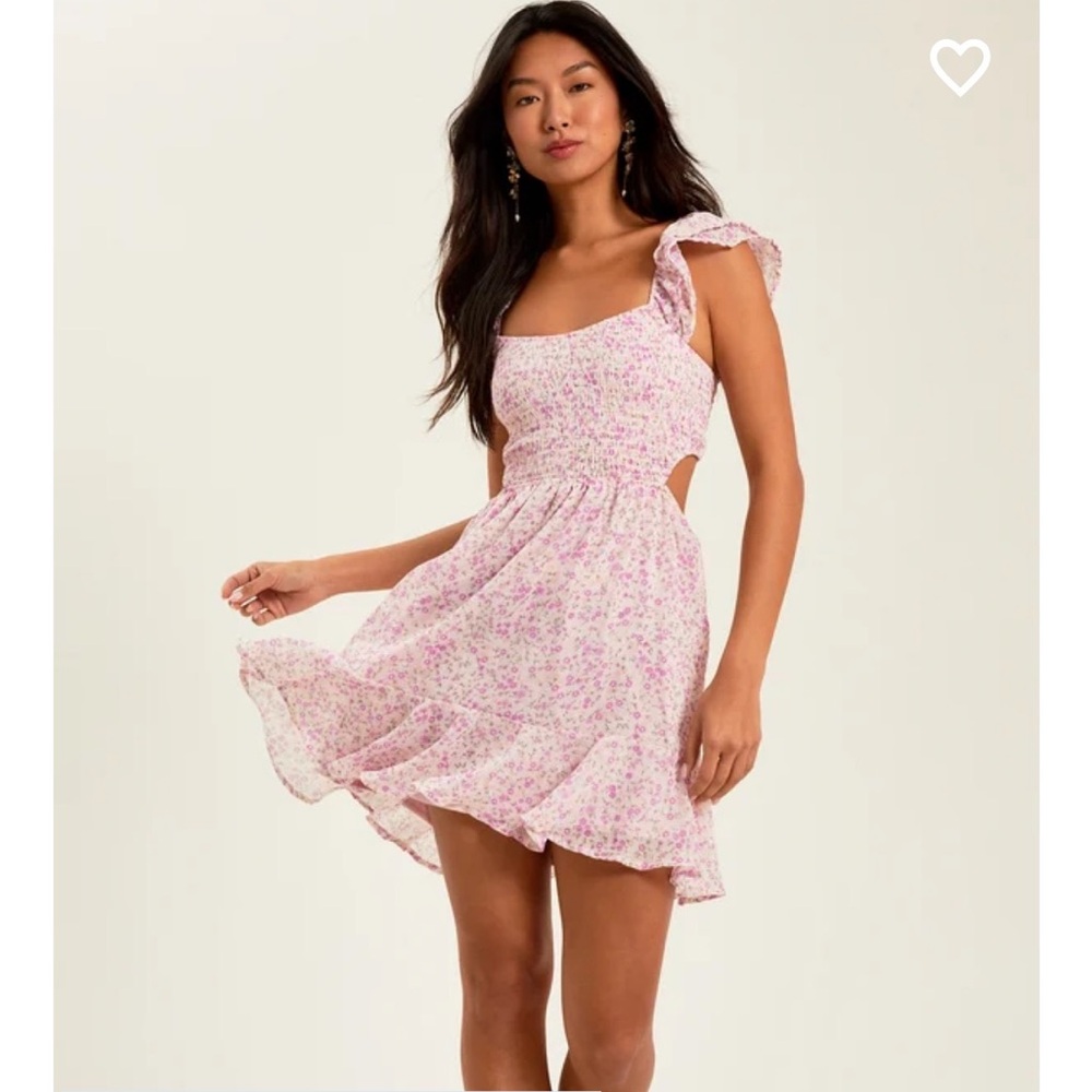 Altard state annalee floral mini dress